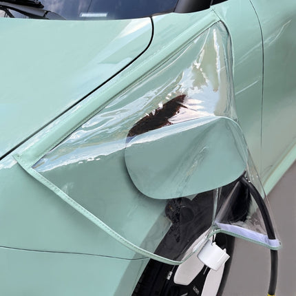 Electric Vehicle Charging Port Magnetic Transparent Rain Cover, Rain Cover Yellow, Rain Cover Blue, Rain Cover Pink, Rain Cover White, Rain Cover Black, Rain Cover Transparent Green