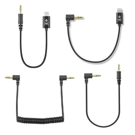 For Rode Microphone YICHUANG Adapter Audio Cable, 3.5mm To 8 Pin, 3.5mm To Type -C, 3.5mm TRS to TRS, 3.5mm TRS to TRRS