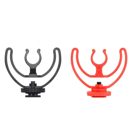 2pcs Microphone Mounting Bracket Cold Shoe Mount Mic Holder, 2pcs Cold Shoe Mount Red