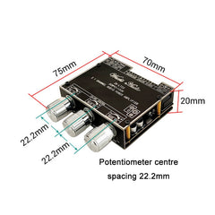2.1 Channel TWS Bluetooth Audio Receiver Amplifier Module With Subwoofer, LT22 15W+30W, LT23 50W+100W