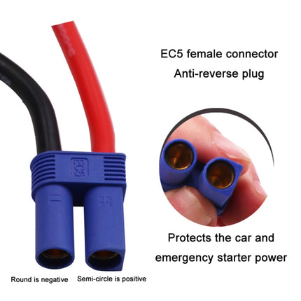 Car Emergency Starter Power Battery Connection Lighter Cable, Large Clip
