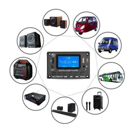 116BT LCD Lyrics Display Bluetooth Module Amplifier MP3 Decoder Board, 116BT