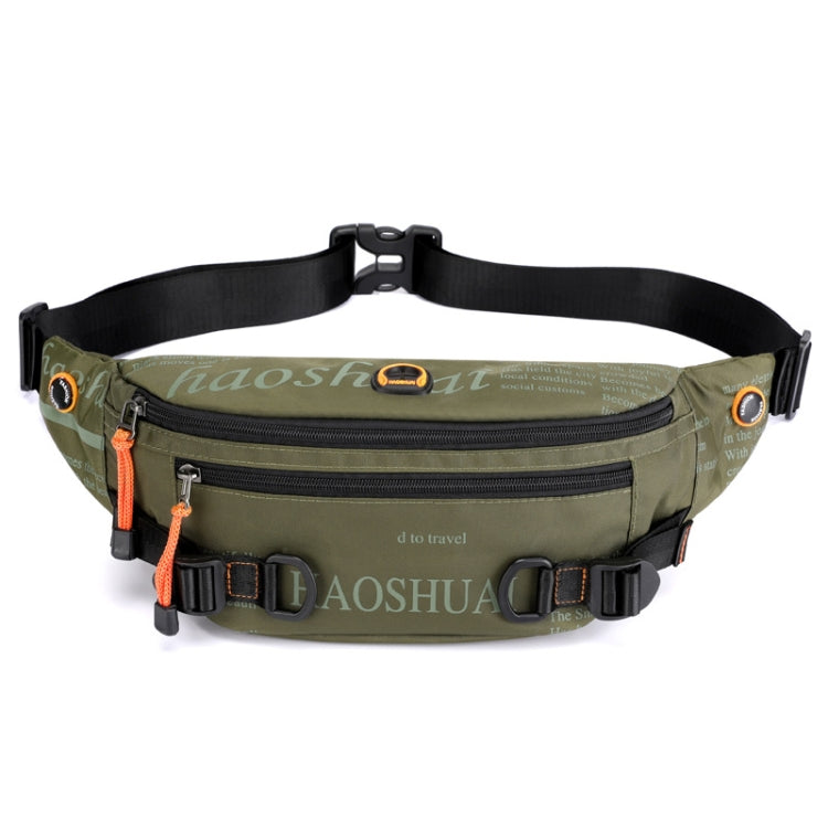 HAOSHUAI 5132 Outdoor Men Waist Bag Sports Running Chest Bag, 5132 Dark Blue, 5132 Black, 5132 Army Green, 5132 Dark Green, 5132 Camouflage