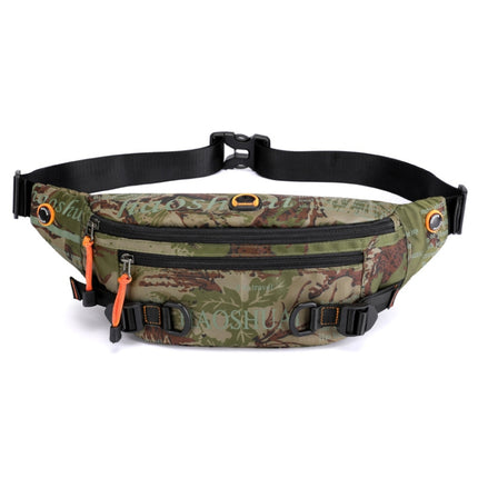 HAOSHUAI 5132 Outdoor Men Waist Bag Sports Running Chest Bag, 5132 Dark Blue, 5132 Black, 5132 Army Green, 5132 Dark Green, 5132 Camouflage