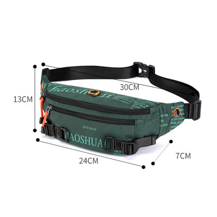 HAOSHUAI 5132 Outdoor Men Waist Bag Sports Running Chest Bag, 5132 Dark Blue, 5132 Black, 5132 Army Green, 5132 Dark Green, 5132 Camouflage