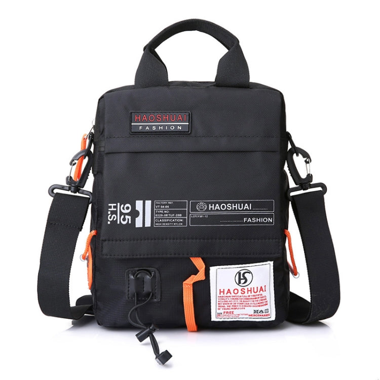 HAOSHUAI 206-1 Men Handheld Crossbody Bag Outdoor Waterproof Cloth Bag, 206-1 Dark Blue, 206-1 Black, 206-1 Army Green, 206-1 Grey, 206-1 Brick Red, 206-1 Light Blue, 206-1 Camouflage
