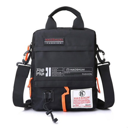 HAOSHUAI 206-1 Men Handheld Crossbody Bag Outdoor Waterproof Cloth Bag, 206-1 Brick Red, 206-1 Light Blue, 206-1 Dark Blue, 206-1 Black, 206-1 Army Green, 206-1 Grey