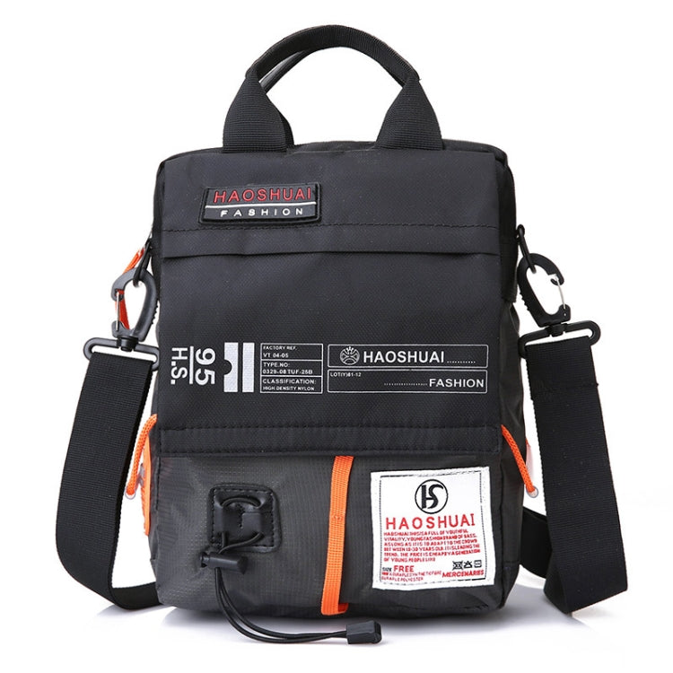 HAOSHUAI 206-1 Men Handheld Crossbody Bag Outdoor Waterproof Cloth Bag, 206-1 Dark Blue, 206-1 Black, 206-1 Army Green, 206-1 Grey, 206-1 Brick Red, 206-1 Light Blue, 206-1 Camouflage