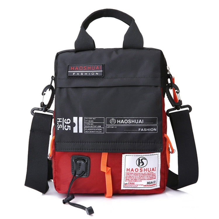 HAOSHUAI 206-1 Men Handheld Crossbody Bag Outdoor Waterproof Cloth Bag, 206-1 Dark Blue, 206-1 Black, 206-1 Army Green, 206-1 Grey, 206-1 Brick Red, 206-1 Light Blue, 206-1 Camouflage