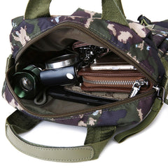 HAOSHUAI 206-1 Men Handheld Crossbody Bag Outdoor Waterproof Cloth Bag, 206-1 Dark Blue, 206-1 Black, 206-1 Army Green, 206-1 Grey, 206-1 Brick Red, 206-1 Light Blue, 206-1 Camouflage
