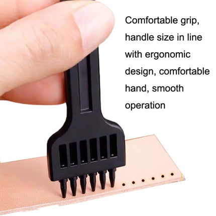 ER061 DIY Hand-sewn Leather Round Punch Tools Alloy Steel Platoons Rushing, Style:, 4mm Set, 5mm Set, 6mm Set, 4mm-2 Holes, 4mm-4 Holes, 4mm-6 Holes, 5mm-2 Holes, 5mm-4 Holes, 5mm-6 Holes, 6mm-2 Holes, 6mm-4 Holes, 6mm-6 Holes