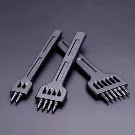 ER061 DIY Hand-sewn Leather Round Punch Tools Alloy Steel Platoons Rushing, Style:, 4mm Set, 5mm Set, 6mm Set, 4mm-2 Holes, 4mm-4 Holes, 4mm-6 Holes, 5mm-2 Holes, 5mm-4 Holes, 5mm-6 Holes, 6mm-2 Holes, 6mm-4 Holes, 6mm-6 Holes