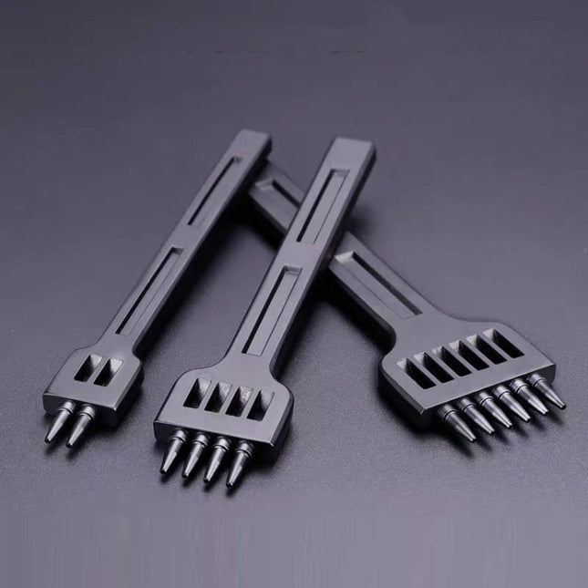 ER061 DIY Hand-sewn Leather Round Punch Tools Alloy Steel Platoons Rushing, Style:, 4mm Set, 5mm Set, 6mm Set, 4mm-2 Holes, 4mm-4 Holes, 4mm-6 Holes, 5mm-2 Holes, 5mm-4 Holes, 5mm-6 Holes, 6mm-2 Holes, 6mm-4 Holes, 6mm-6 Holes