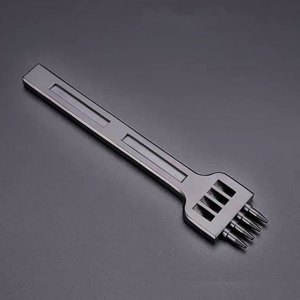 ER061 DIY Hand-sewn Leather Round Punch Tools Alloy Steel Platoons Rushing, Style:, 4mm Set, 5mm Set, 6mm Set, 4mm-2 Holes, 4mm-4 Holes, 4mm-6 Holes, 5mm-2 Holes, 5mm-4 Holes, 5mm-6 Holes, 6mm-2 Holes, 6mm-4 Holes, 6mm-6 Holes