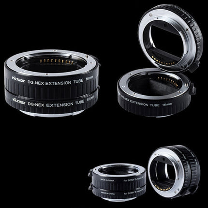 For Sony VILTROX DG-NEX Camera Automatic Close-Up Ring Macro Ring Set