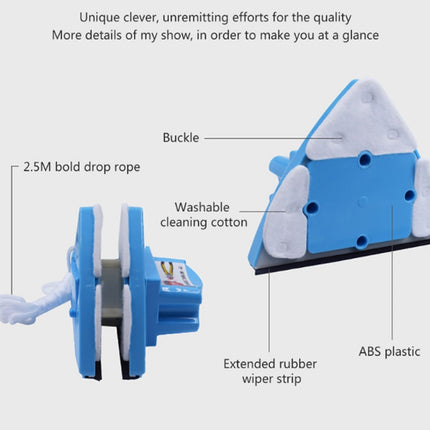 Adjustable Magnetic Window Cleaner Double-Side Glass Wiper Brush