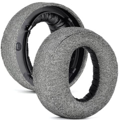 For Sony PS5 Wireless Pulse 3D 2pcs Headphone Replacement Earpads, Velvet, Burlap Gray, Football Network