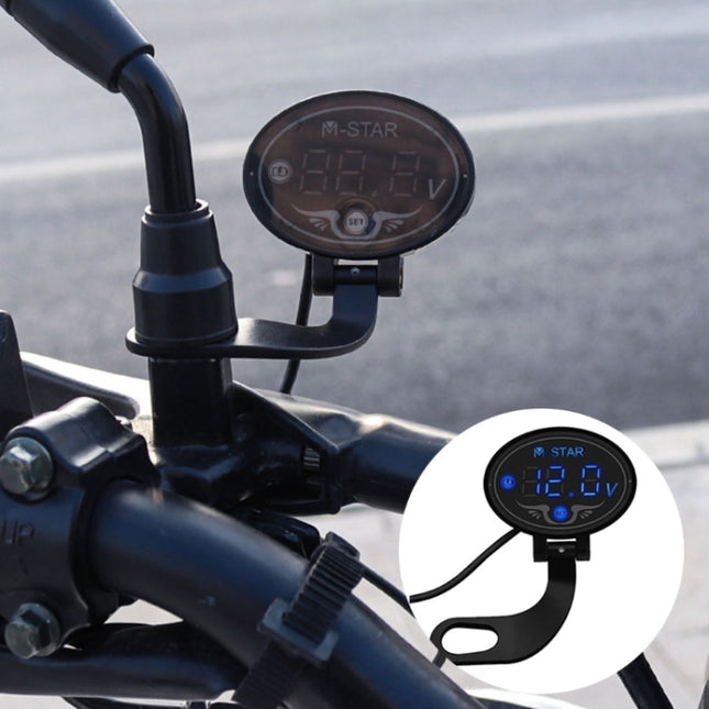 YL-M01 Motorcycle Battery Voltage Monitoring M-STAR Intelligent Voltage Meter, YL-M01 Blue, YL-M01 Purple