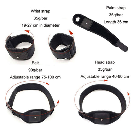 Für HTC Vive Tracker VR Game Tracker Gurtzubehör, Stil:, Fuß-/Handgelenkgurte, Stirnband, Gürtel, Handflächengurte, 2 Armbänder + 1 Gürtel