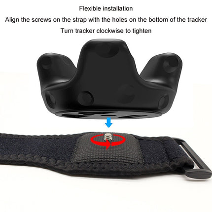 Für HTC Vive Tracker VR Game Tracker Gurtzubehör, Stil:, Fuß-/Handgelenkgurte, Stirnband, Gürtel, Handflächengurte, 2 Armbänder + 1 Gürtel