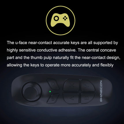 VR SHINECON SC-B03 VR Game Wireless Bluetooth Remote Control Handle Selfie Stick Remote Control Video Playback, SC-B03