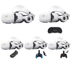 Mobile Phone 3D Virtual Reality VR Game Helmet Glasses With Headset, G02EF+S9 Bluetooth Handle, G02EF+B01 Handle, G02EF, G02EF+B03 Handle