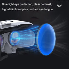 Mobile Phone 3D Virtual Reality VR Game Helmet Glasses With Headset, G02EF+S9 Bluetooth Handle, G02EF+B01 Handle, G02EF, G02EF+B03 Handle