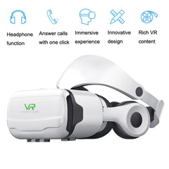 Mobile Phone 3D Virtual Reality VR Game Helmet Glasses With Headset, G02EF+S6 Bluetooth Handle, G02EF+B01 Handle, G02EF, G02EF+B03 Handle, G02EF+S9 Bluetooth Handle