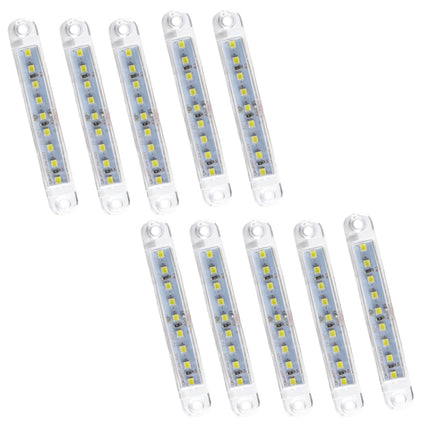MK-224 10pcs 12-24V Truck Trailer 9LED Side Light Tail Lamp Signal Light, MK-224(Red), MK-224(Yellow), MK-224(White)