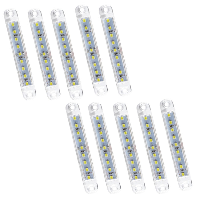 MK-224 10pcs 12-24V Truck Trailer 9LED Side Light Tail Lamp Signal Light, MK-224(Red), MK-224(Yellow), MK-224(White)