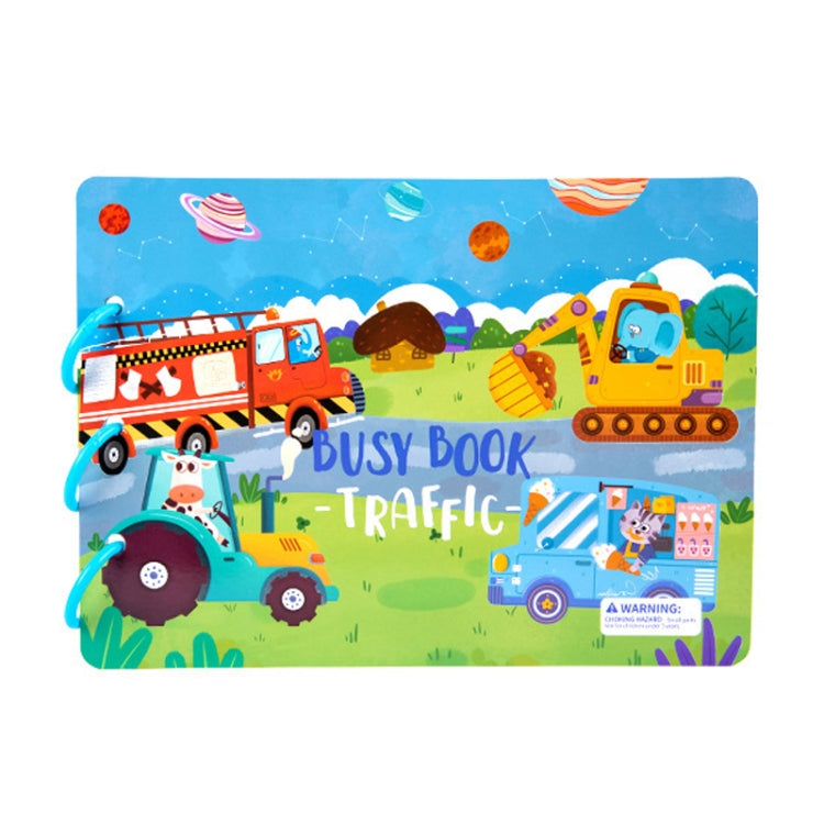 Children Early Teaching Cartoon Intelligence Development Toys Repeatedly Paste Book, Dinosaur, Farm, Traffic, Life