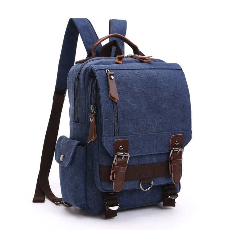 Outdoor Travel Messenger Canvas Chest Bag, Brown, Dark Blue, Khaki, Black, Brown Backpack, Dark Blue Backpack, Black Backpack, Green Backpack, Red Backpack, Gray Backpack, Blue Backpack, Green, Red, Gray, Blue
