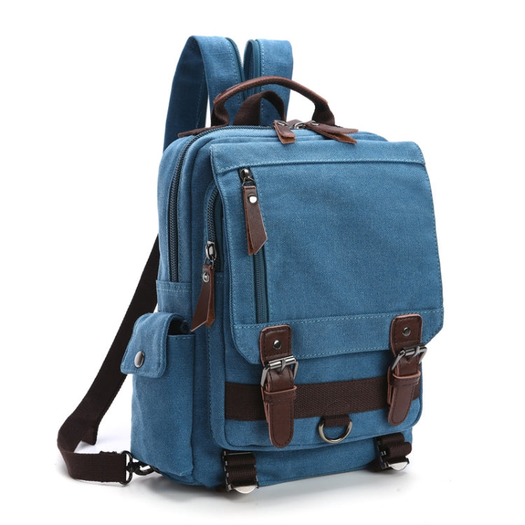 Outdoor Travel Messenger Canvas Chest Bag, Brown, Dark Blue, Khaki, Black, Brown Backpack, Dark Blue Backpack, Black Backpack, Green Backpack, Red Backpack, Gray Backpack, Blue Backpack, Green, Red, Gray, Blue