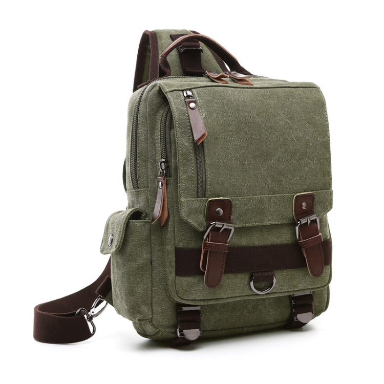 Outdoor Travel Messenger Canvas Chest Bag, Brown, Dark Blue, Khaki, Black, Brown Backpack, Dark Blue Backpack, Black Backpack, Green Backpack, Red Backpack, Gray Backpack, Blue Backpack, Green, Red, Gray, Blue