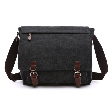 Versatile Canvas Shoulder Messenger Bag Business Computer Bag, Khaki Large, Dark Blue Large, Coffee Large, Black Large, Khaki Medium, Dark Blue Medium, Coffee Medium, Gray Large, Gray Medium, Green Large, Green Medium