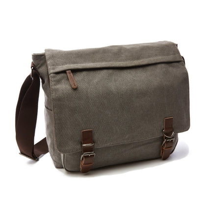 Versatile Canvas Shoulder Messenger Bag Business Computer Bag, Khaki Large, Dark Blue Large, Coffee Large, Black Large, Khaki Medium, Dark Blue Medium, Coffee Medium, Gray Large, Gray Medium, Green Large, Green Medium
