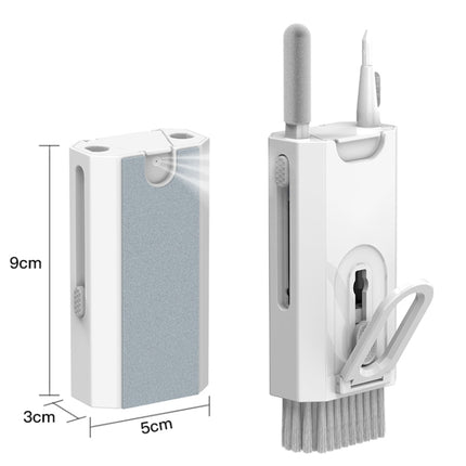 Q8 8-In-1 Multi-Function Headset Cleaning Pen Keyboard Mobile Phone Cleaner, White, Black, Blue