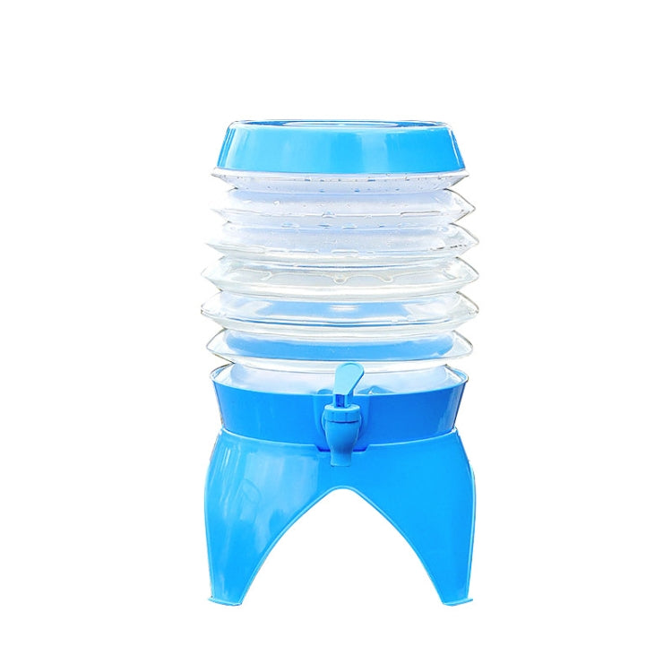 Outdoor Camping Portable Car Retractable Folding Bucket With Faucet, Capacity: