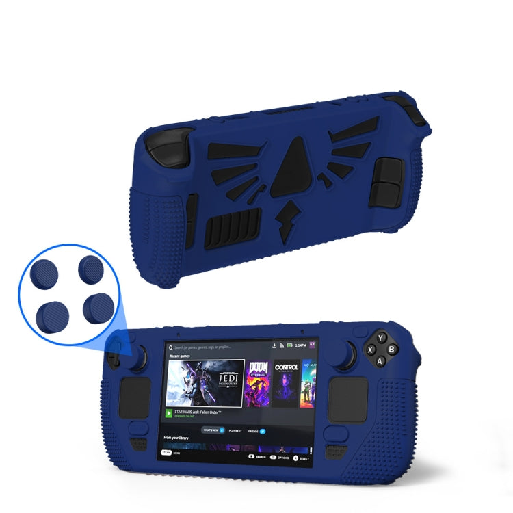 For Steam Deck V V4-1 Silicone Non-slip Protective Case for Pocket Consoles with Holder Function, V4-1Black), V4-1(Red), V4-1(Green), V4-1(Blue)