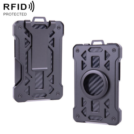 For AirTag Tracker Card Holder Metal Anti-Theft RFID Wallet, ak-4 B Blue, ak-4 B Gray, ak-4 A Black, ak-4 A Blue, ak-4 A  Silver, ak-4 A  Gray, ak-4 B  Black, ak-4 B Silver