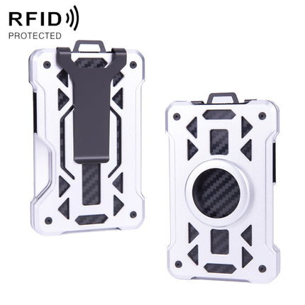 For AirTag Tracker Card Holder Metal Anti-Theft RFID Wallet, ak-4 B Blue, ak-4 B Gray, ak-4 A Black, ak-4 A Blue, ak-4 A  Silver, ak-4 A  Gray, ak-4 B  Black, ak-4 B Silver