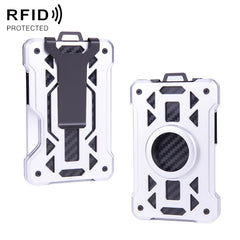 For AirTag Tracker Card Holder Metal Anti-Theft RFID Wallet, ak-4 B  Black, ak-4 B Silver, ak-4 B Blue, ak-4 B Gray, ak-4 A Black, ak-4 A Blue, ak-4 A  Silver, ak-4 A  Gray