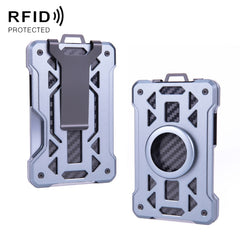 For AirTag Tracker Card Holder Metal Anti-Theft RFID Wallet, ak-4 B  Black, ak-4 B Silver, ak-4 B Blue, ak-4 B Gray, ak-4 A Black, ak-4 A Blue, ak-4 A  Silver, ak-4 A  Gray