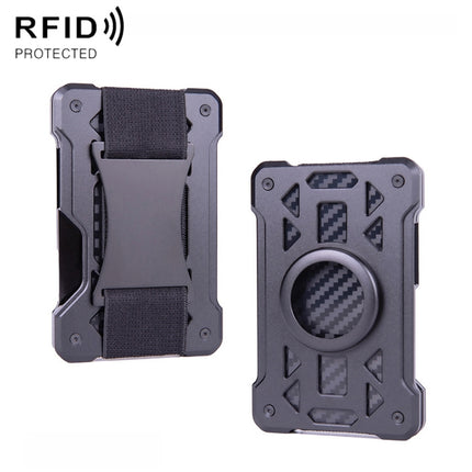 For AirTag 2nd Gen / AirTag 1st Gen Card Holder Metal Anti-Theft RFID Wallet, ak-4 B Silver, ak-4 B Blue, ak-4 B Gray, ak-4 A Black, ak-4 A Blue, ak-4 A  Silver, ak-4 A  Gray, ak-4 B  Black