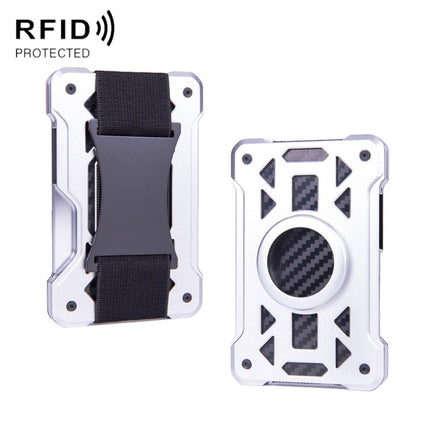 For AirTag Tracker Card Holder Metal Anti-Theft RFID Wallet, ak-4 B Blue, ak-4 B Gray, ak-4 A Black, ak-4 A Blue, ak-4 A  Silver, ak-4 A  Gray, ak-4 B  Black, ak-4 B Silver