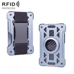 For AirTag Tracker Card Holder Metal Anti-Theft RFID Wallet, ak-4 B  Black, ak-4 B Silver, ak-4 B Blue, ak-4 B Gray, ak-4 A Black, ak-4 A Blue, ak-4 A  Silver, ak-4 A  Gray