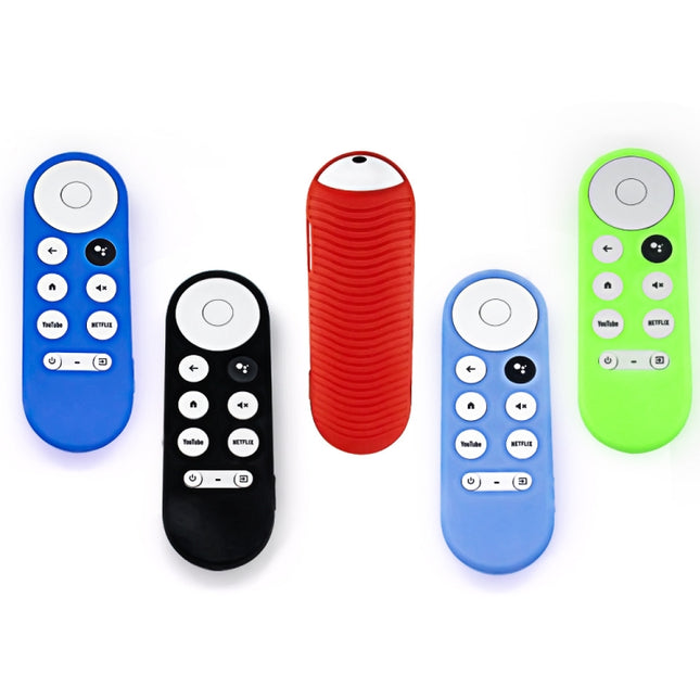 For Google Chromecast 2020 Y16 Remote Control Anti-fall Silicone Protective Case, Y16 (Black), Y16 (Red), Y16 (Blue), Y16 (Luminous Green), Y16 (Luminous Blue)