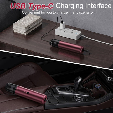 Pinjia P12 High Power Handheld Wireless Vehicles / Household Vacuum Cleaner, P12 Wine Red, P12 Elegant Black