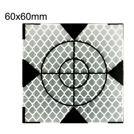 FP001 Diamond Tunnel Mapping Reflective Sticker Monitoring Measurement Point Sticker, Size: 60x60mm, 60x60mm, 60x60mm With Triangle