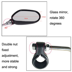 2pcs /Pair Bicycle Rearview Mirror Riding Mountain Car Reflector Bicycle Reversing Mirror, 2pairs Rearview Mirror